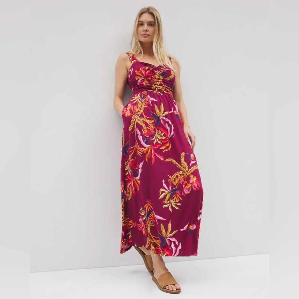 Soma Soft Jersey Bahia Maxi Bra Dress Size L